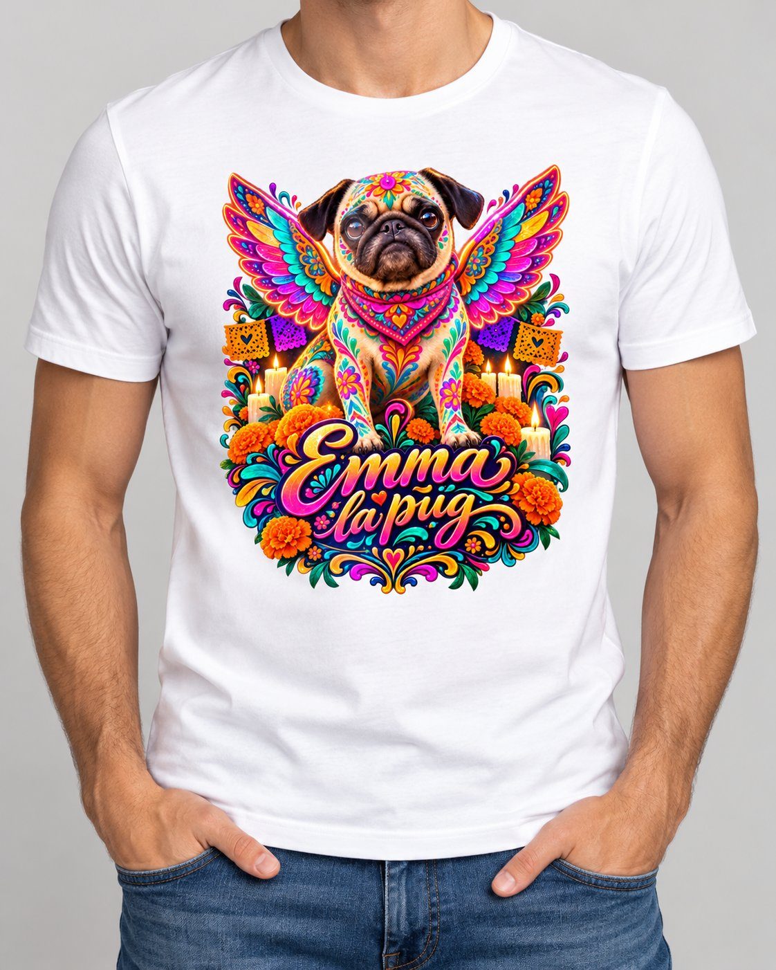 Playera Emma Alebrije de Muertos